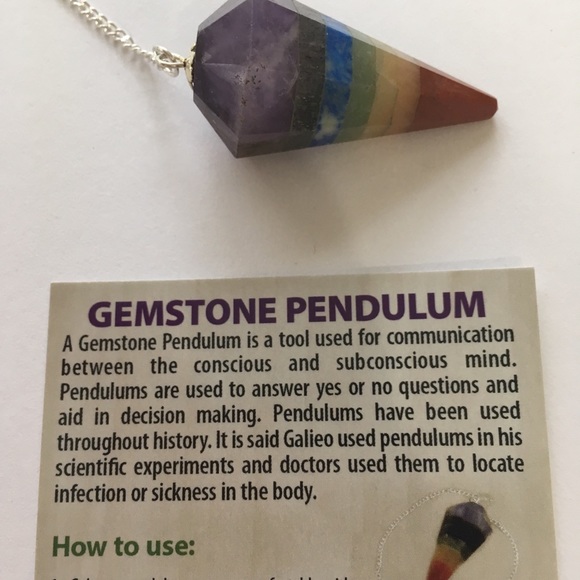Chakra Gemstone Pendulum 🔮 - Picture 4 of 4